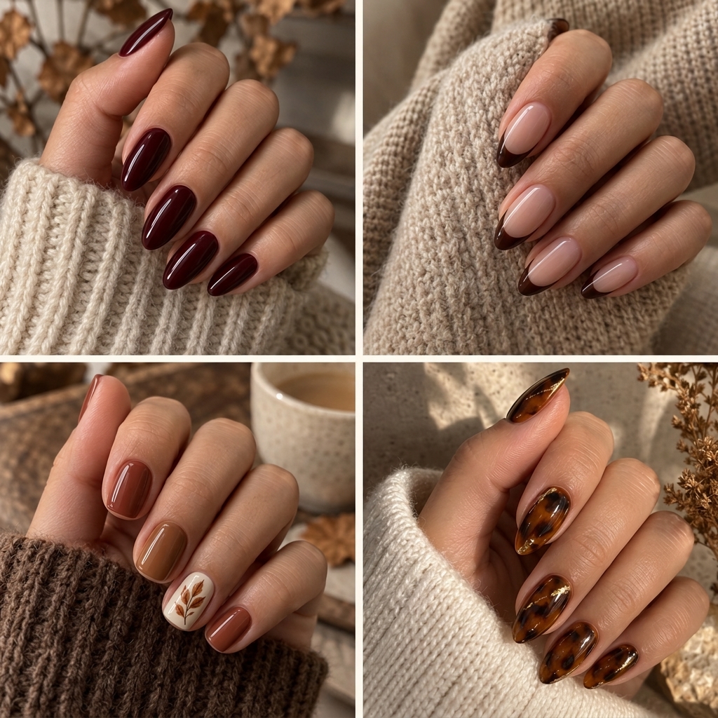 15 Aesthetic Fall Nails Ideas nail art design - detail view 5