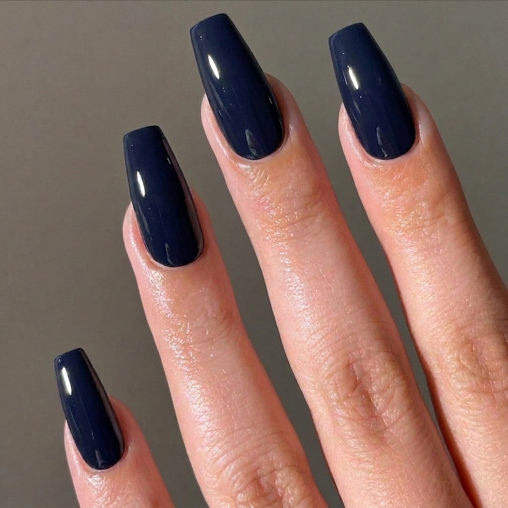 Step-by-step nail art process for How to Shape Coffin Nails at Home 💅 | Step-by-Step Nail Tutorial