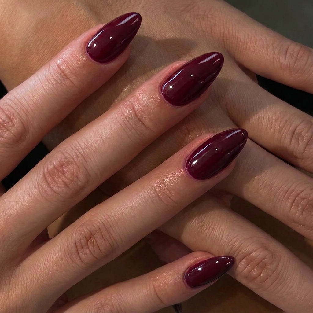 Step-by-step nail art process for How to Shape Almond Nails at Home 💅 | Step-by-Step Nail Tutorial